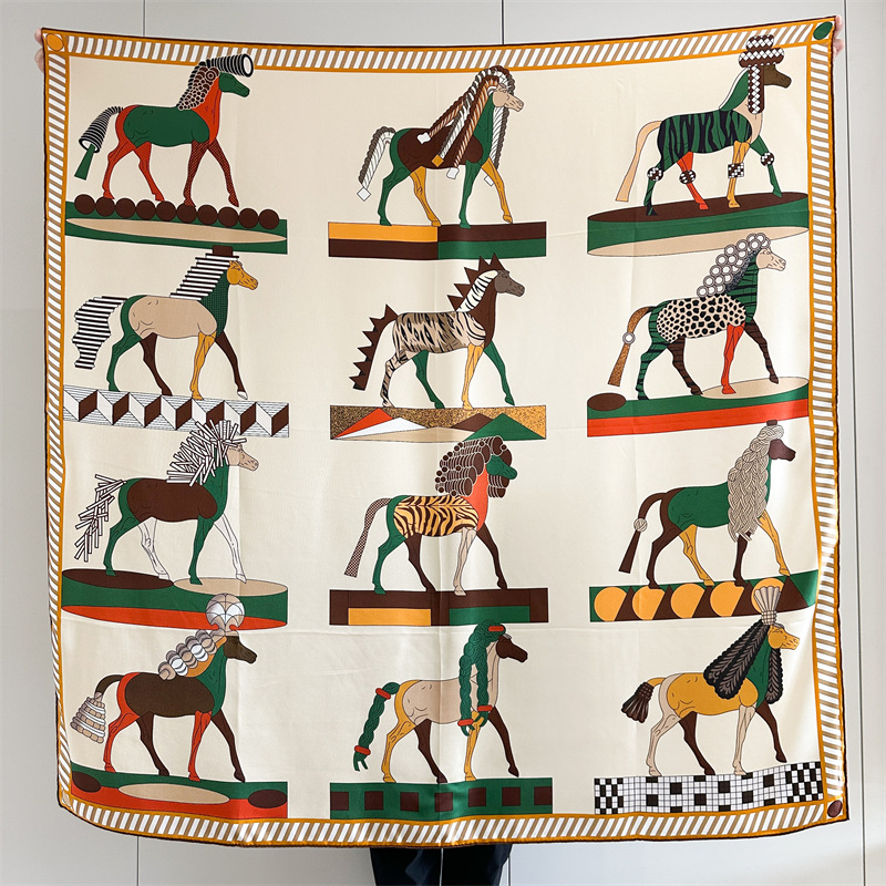 Luxury Bags And Accessories - Twill Silk Scarf 135CM Women Hand