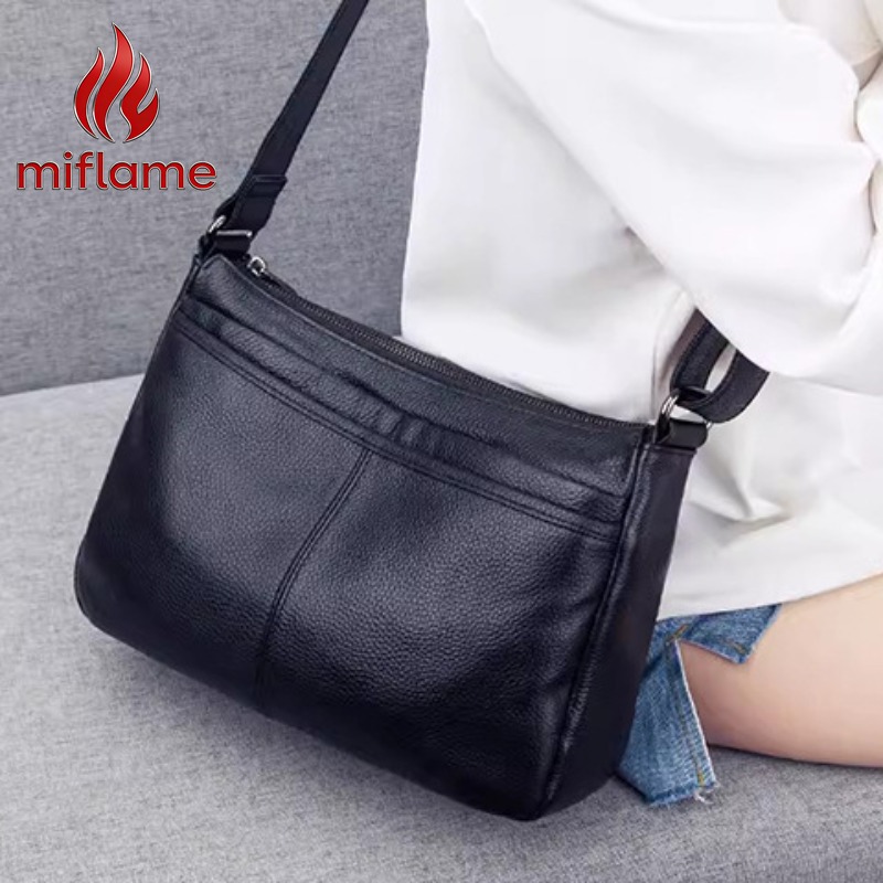 Luxury Bags Quiet - Genuine Leather Hobo Bag for Women
