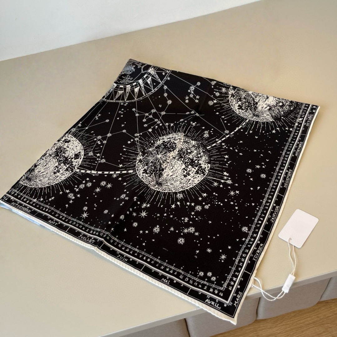 Luxury Bags And Accessories - Luxury Women's Silk Scarves Zodiac-themed Silk
