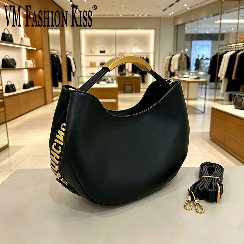 Luxury Tote Bags With Zipper - Demi-cercle Women Golden Letter Tote Drawstring