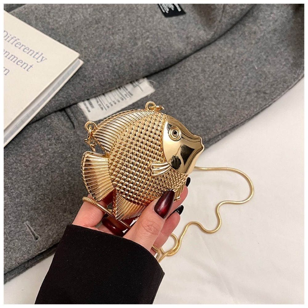 Mini Bag Evening Clutch - Cute Little Fish Shape Shoulder Crossbody