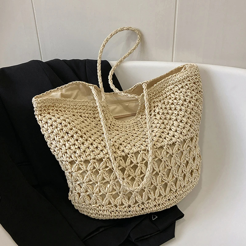 Casual Design Straw Weave Bags - Luxury Tote Bags With Zipper review and price