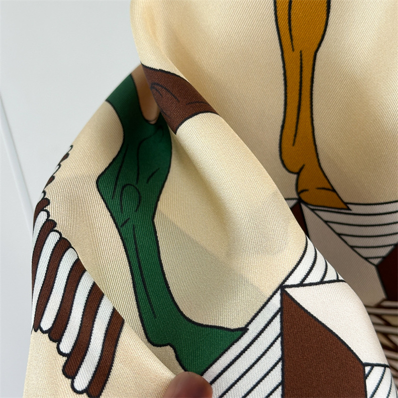 Twill Silk Scarf 135CM Women H - Luxury Bags And Accessories review and price