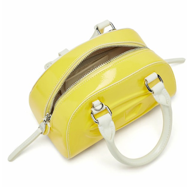 Bright Yellow Shiny Patent PU  - Top Handle Patent Bag review and price
