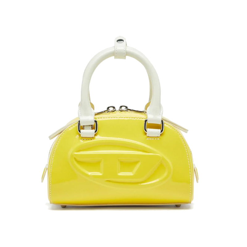 Bright Yellow Shiny Patent PU  - Top Handle Patent Bag review and price
