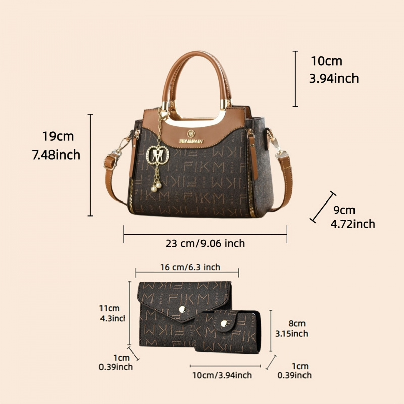 3-piece set of light luxury hi - Luxury Bags For You review and price