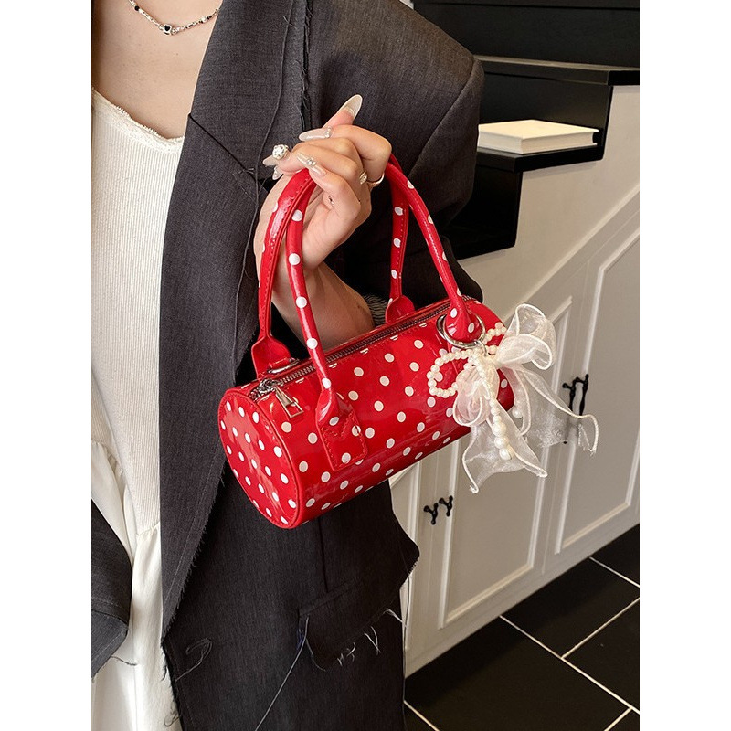 Women's Cute Polka Dot  Handba - Top Handle Patent Bag review and price