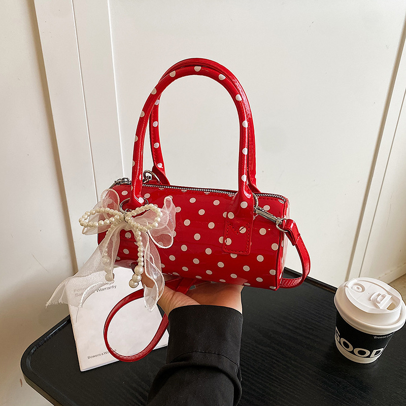 Women's Cute Polka Dot  Handba - Top Handle Patent Bag review and price