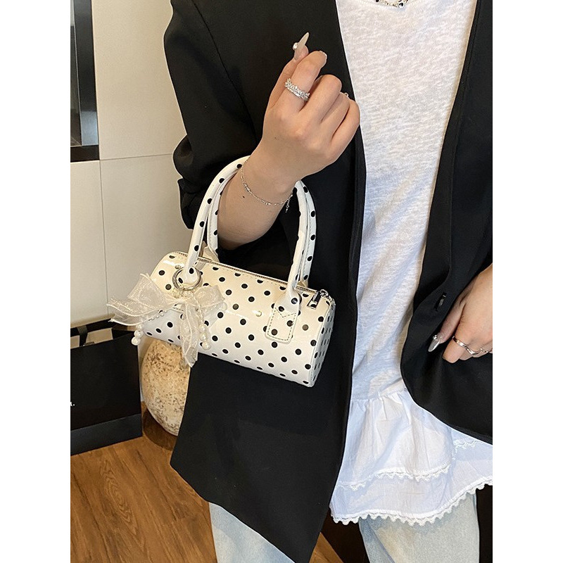 Women's Cute Polka Dot  Handba - Top Handle Patent Bag review and price
