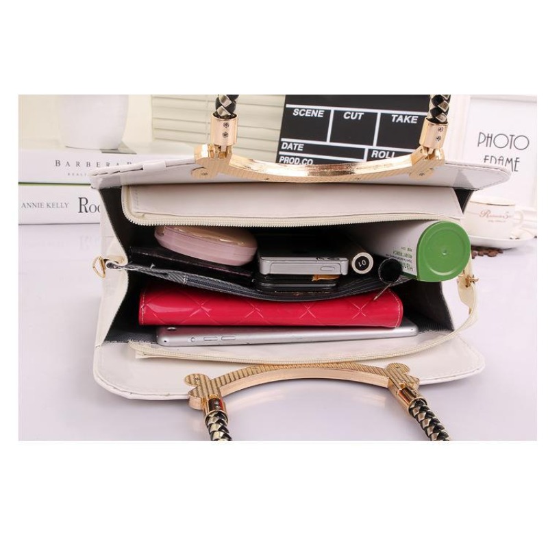 Women's Shiny Tote Patent Leat - Top Handle Patent Bag review and price