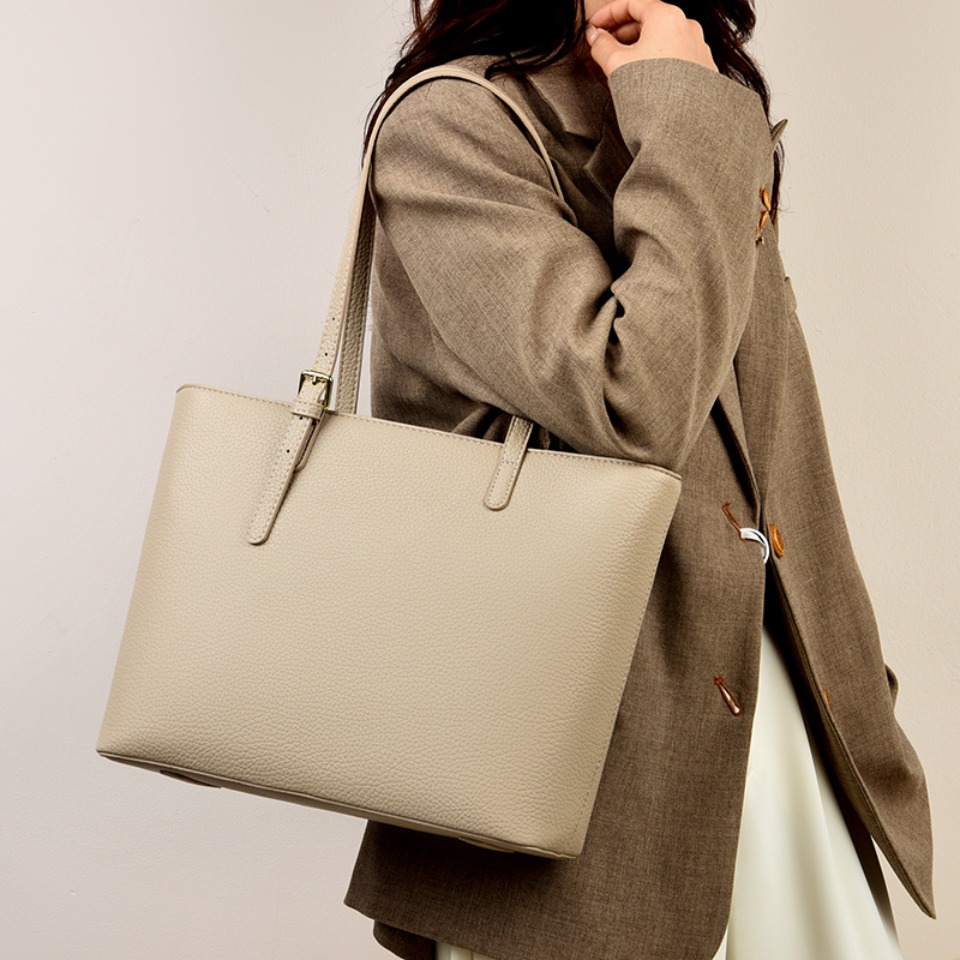 Solid Color Women's Shoulder B - Luxury Tote Bags With Zipper review and price