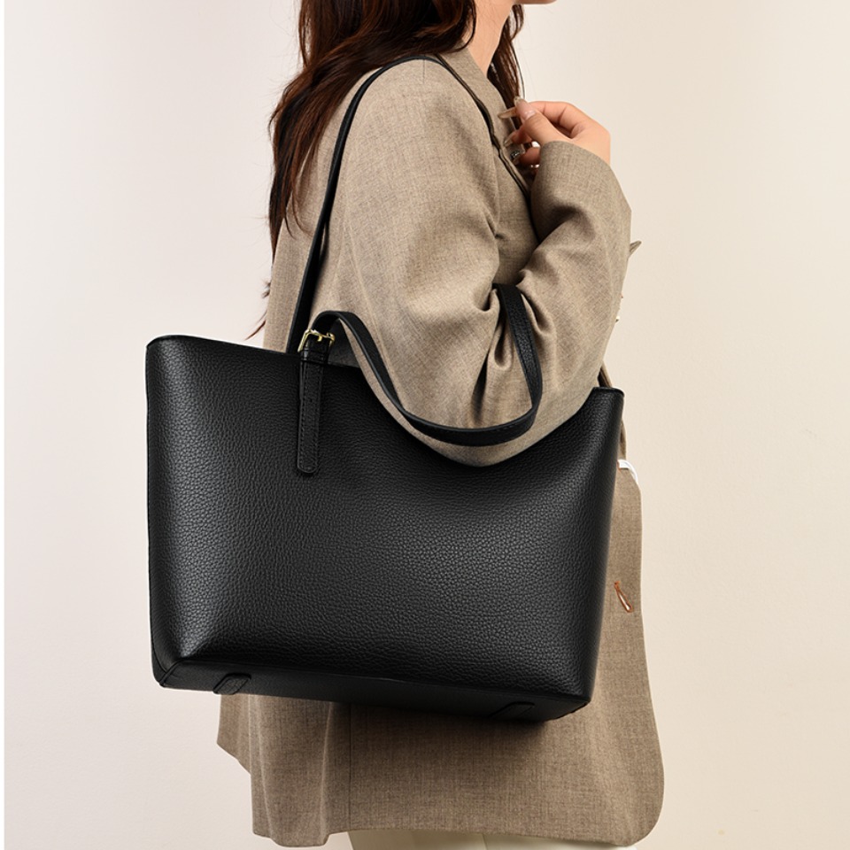 Solid Color Women's Shoulder B - Luxury Tote Bags With Zipper review and price