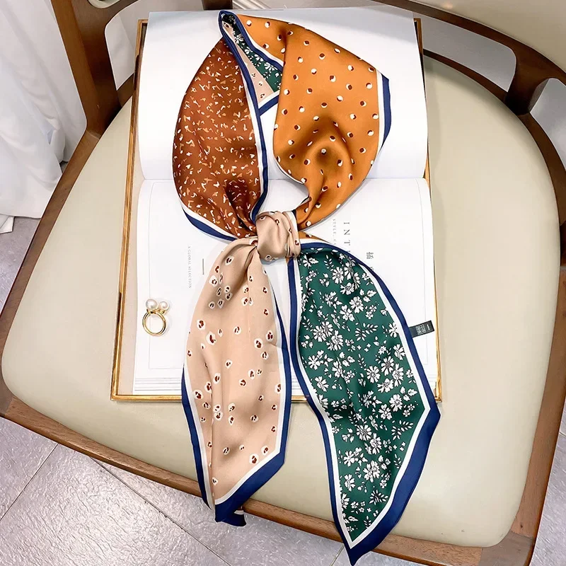 Design Print Skinny Scarf Plai - Luxury Bags Brands For Women review and price