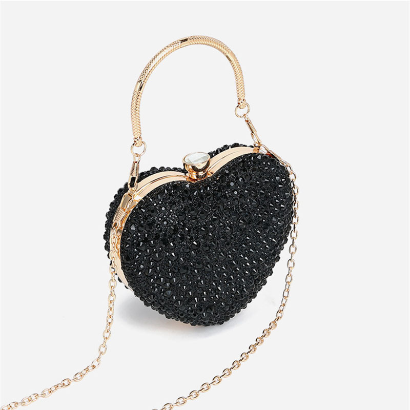 New Luxury Rhinestone Heart Cr - Mini Bag Evening Clutch review and price