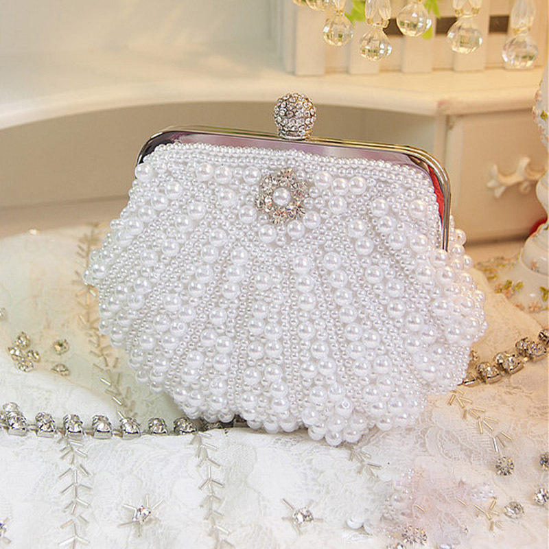 Luxury Scalloped Pearl Clutch  - Luxury Bags Direct review and price