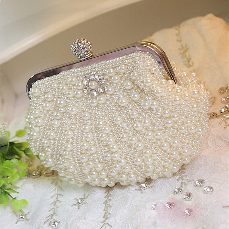 Luxury Scalloped Pearl Clutch  - Luxury Bags Direct review and price