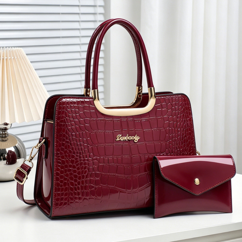 2-piece women's matching bag s - Top Handle Patent Bag review and price