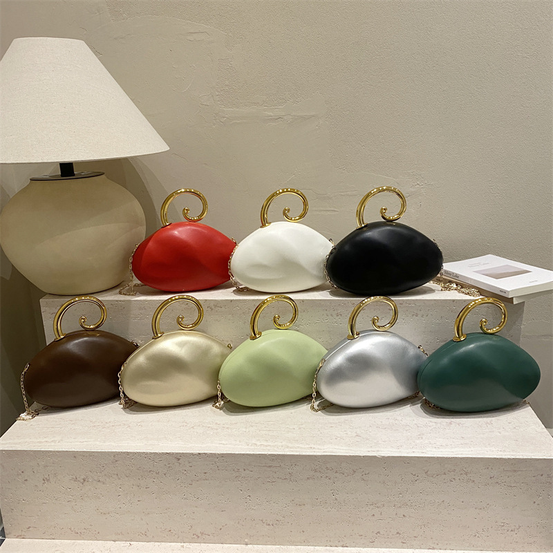 Luxury Curved Pebble Shape Min - Mini Bag Evening Clutch review and price