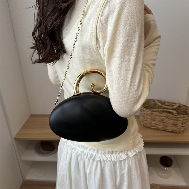 Luxury Curved Pebble Shape Min - Mini Bag Evening Clutch review and price
