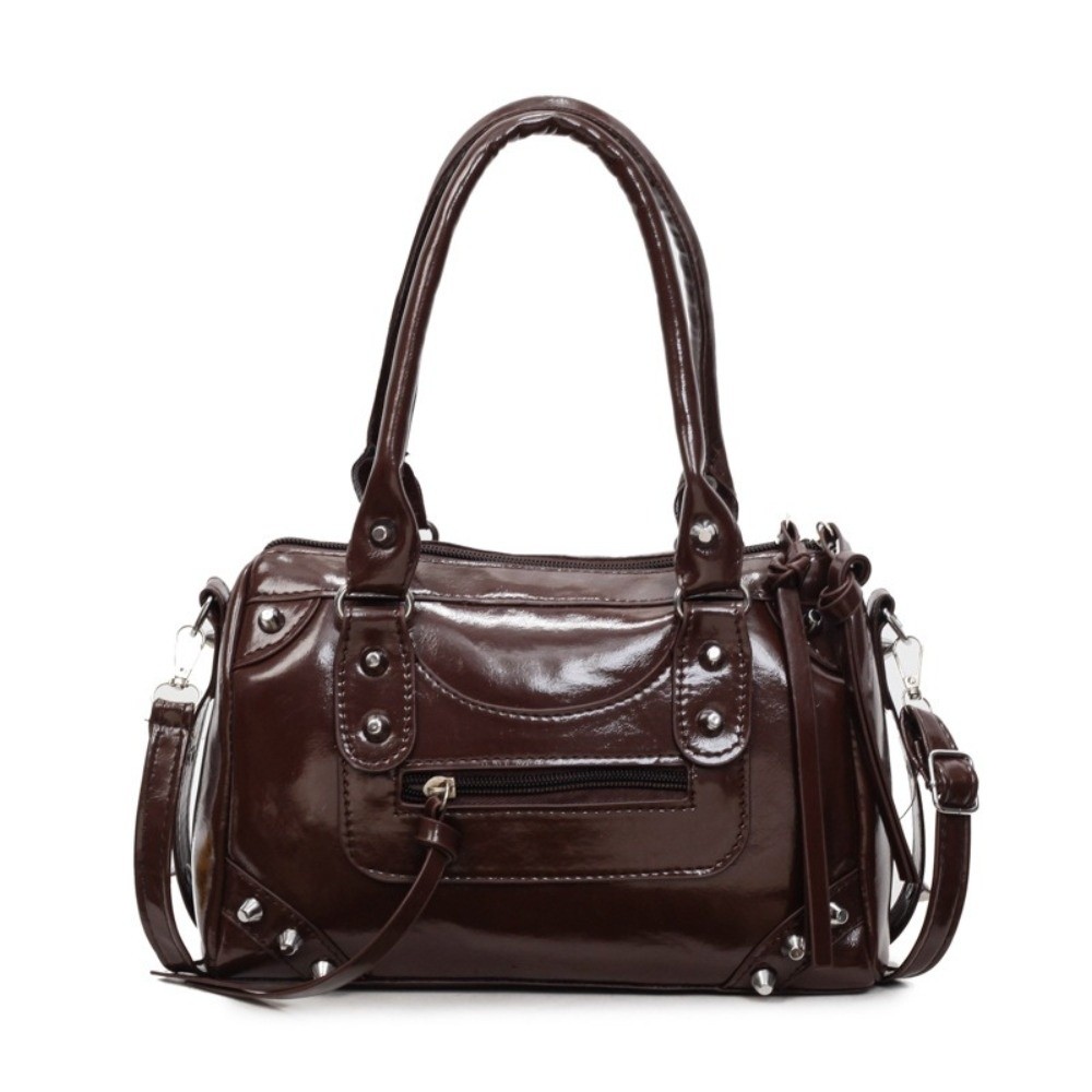 Fashion Rivets Pillow Bag Larg - Top Handle Patent Bag review and price