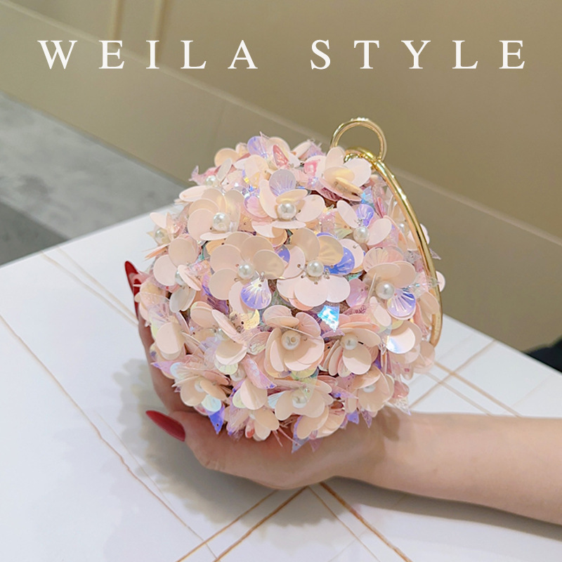 Mini Sequin Flower Evening Bag - Mini Bag Evening Clutch review and price