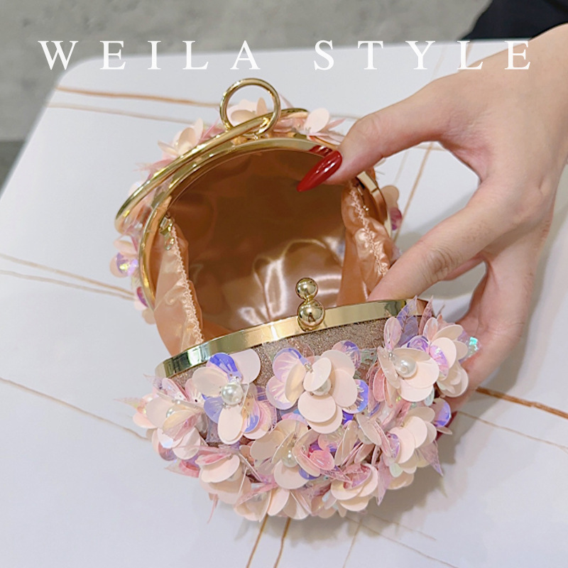 Mini Sequin Flower Evening Bag - Mini Bag Evening Clutch review and price