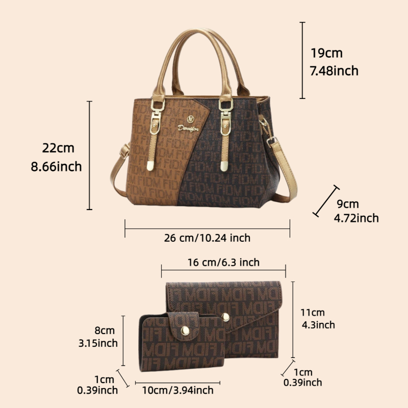 3-piece women's bag set, luxur - Luxury Bags For You review and price