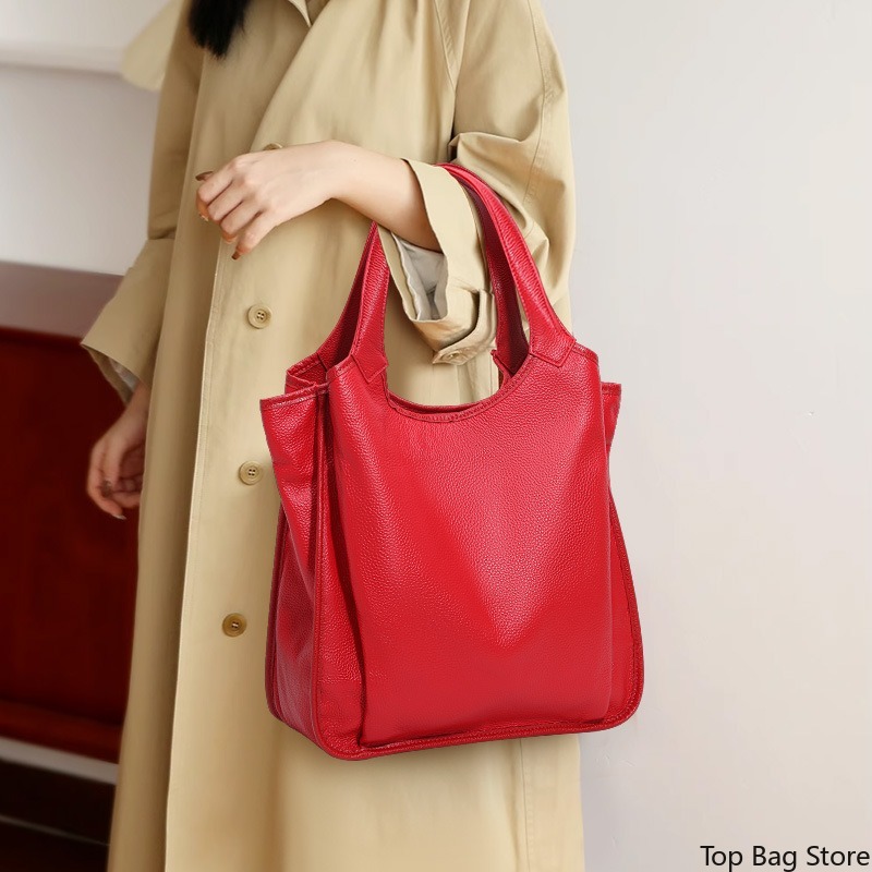 Genuine Leather Shoulder Tote  - Luxury Bags Quiet review and price