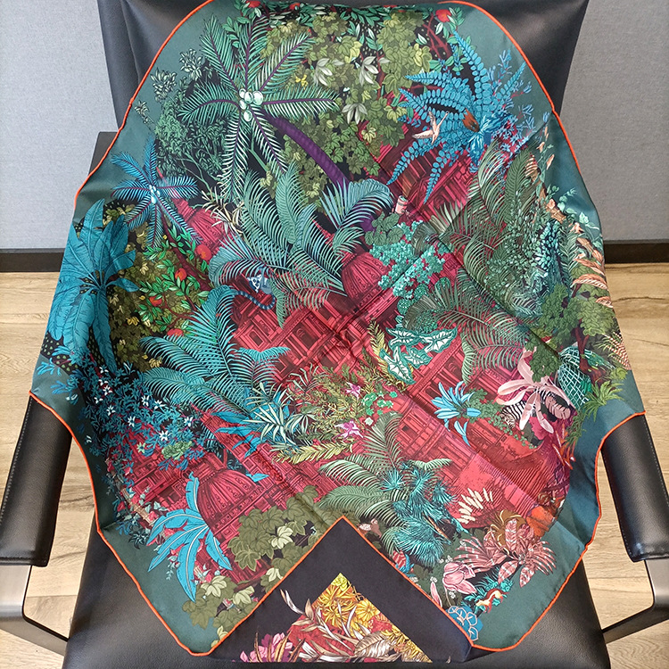 Silk Scarf 90CM Women Hand Rol - Luxury Bags And Accessories review and price