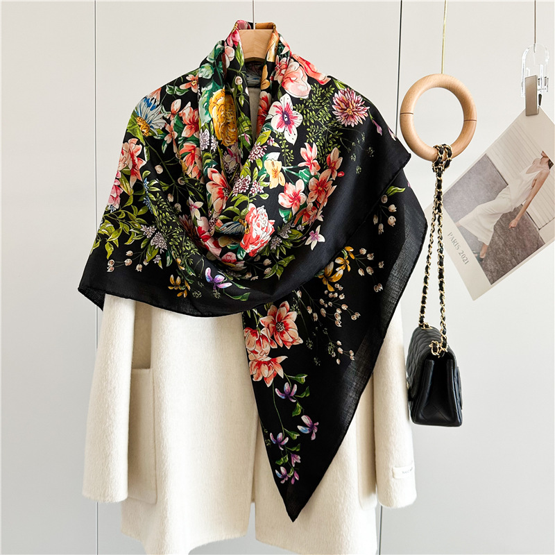 Winter Wool Silk Scarf Luxury  - Luxury Bags And Accessories review and price