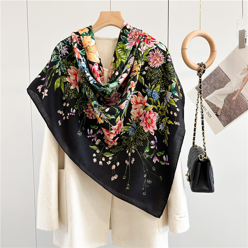 Winter Wool Silk Scarf Luxury  - Luxury Bags And Accessories review and price