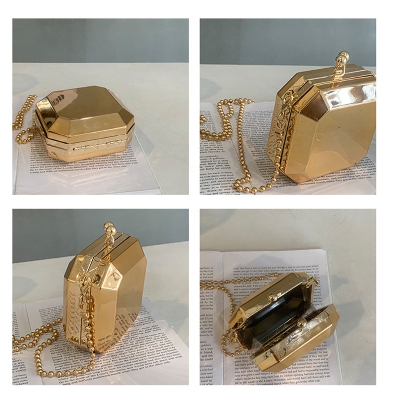 Mini Luxury Gold Party Evening - Mini Bag Evening Clutch review and price