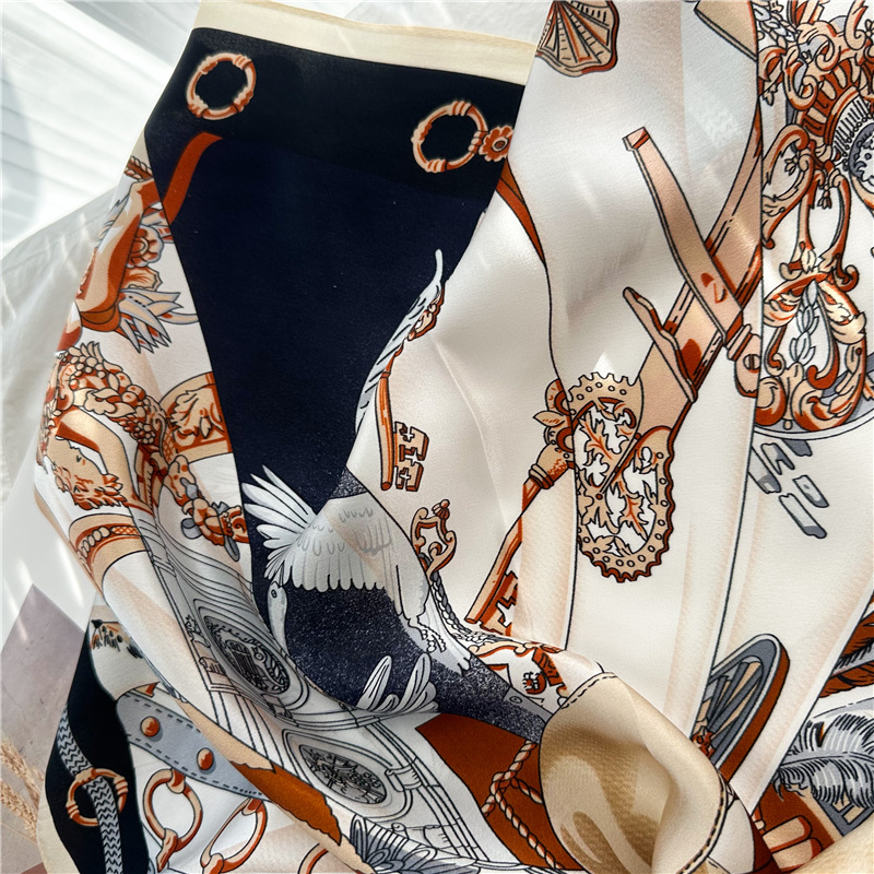Summer Silk Scarf Women Soft S - Luxury Bags And Accessories review and price