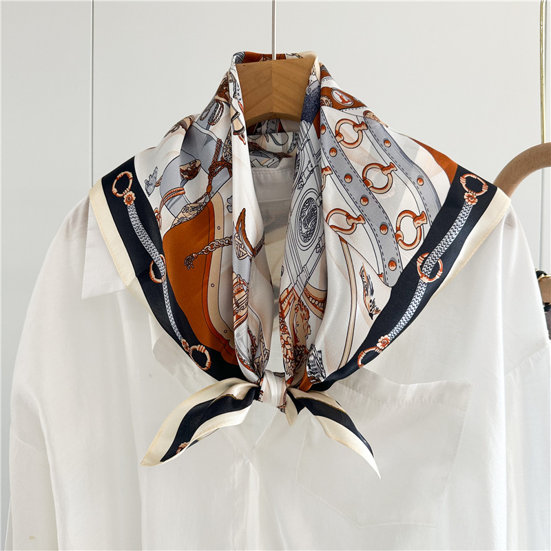 Summer Silk Scarf Women Soft S - Luxury Bags And Accessories review and price