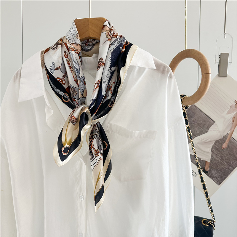 Summer Silk Scarf Women Soft S - Luxury Bags And Accessories review and price