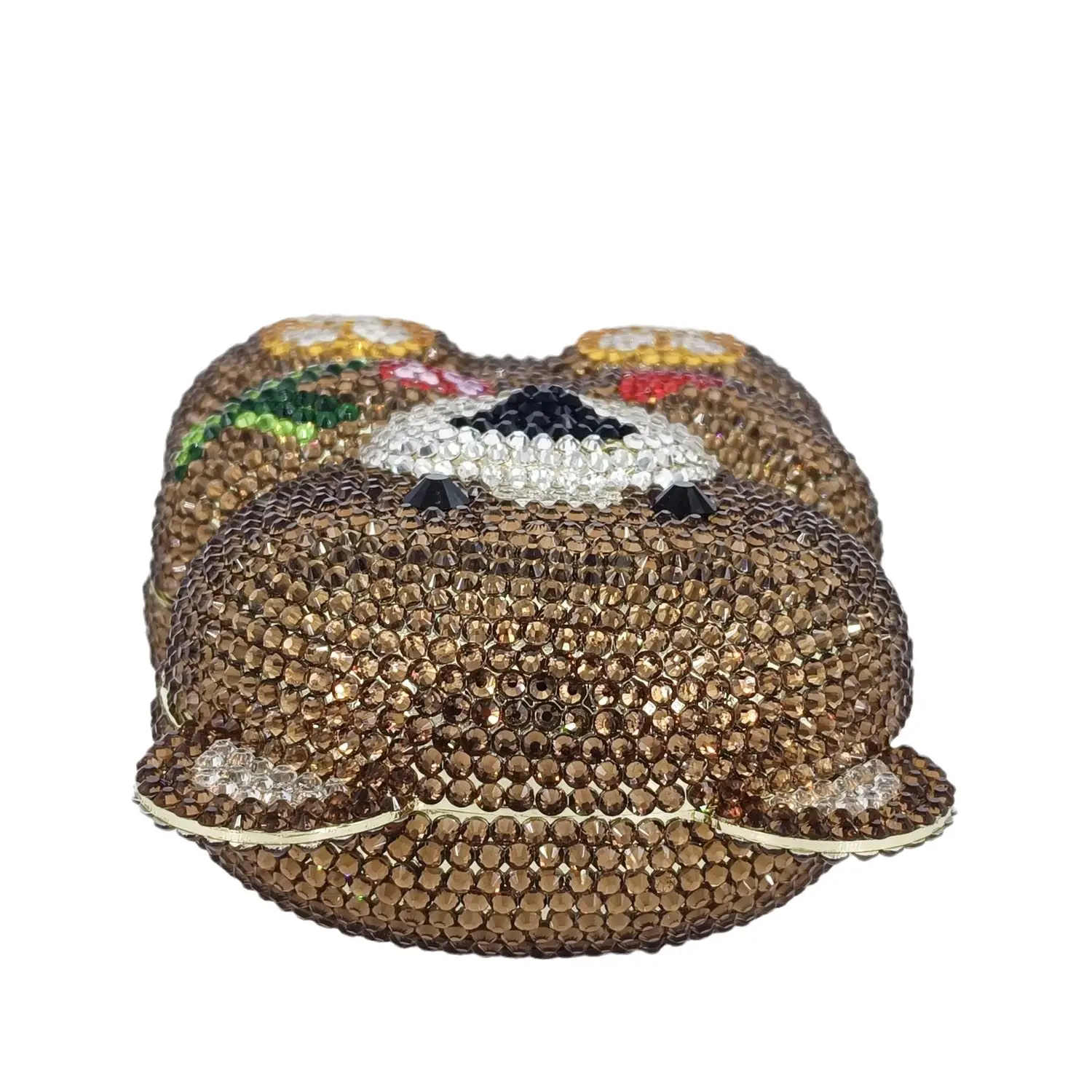 Boutique De FGG Brown Crystal  - Mini Bag Evening Clutch review and price