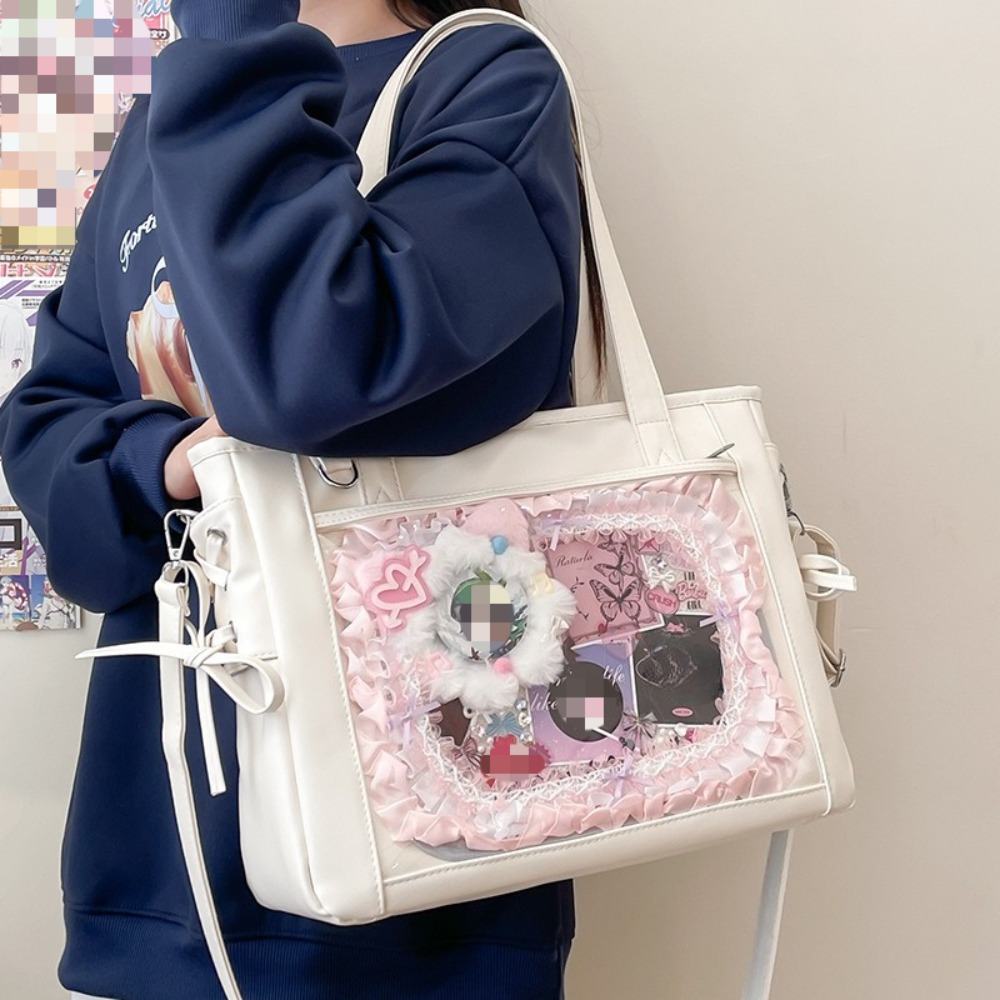 New Japanese Cute Kawaii Girls - Luxury Tote Bags With Zipper review and price