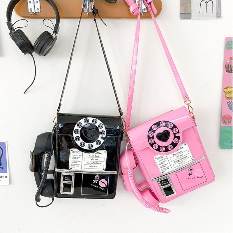 G5AE Women Telephone Shaped Ha - Top Handle Patent Bag review and price