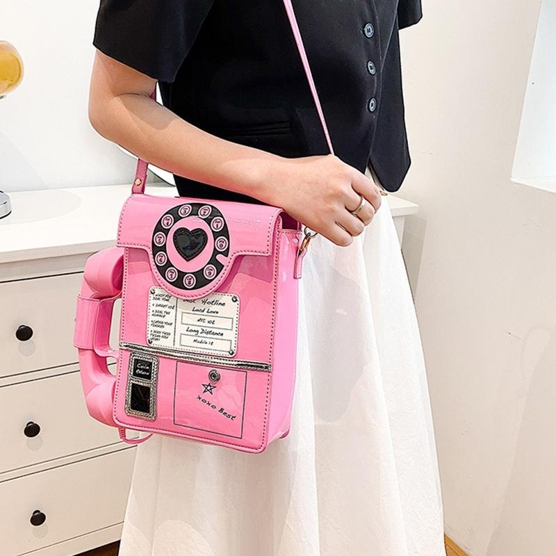 G5AE Women Telephone Shaped Ha - Top Handle Patent Bag review and price