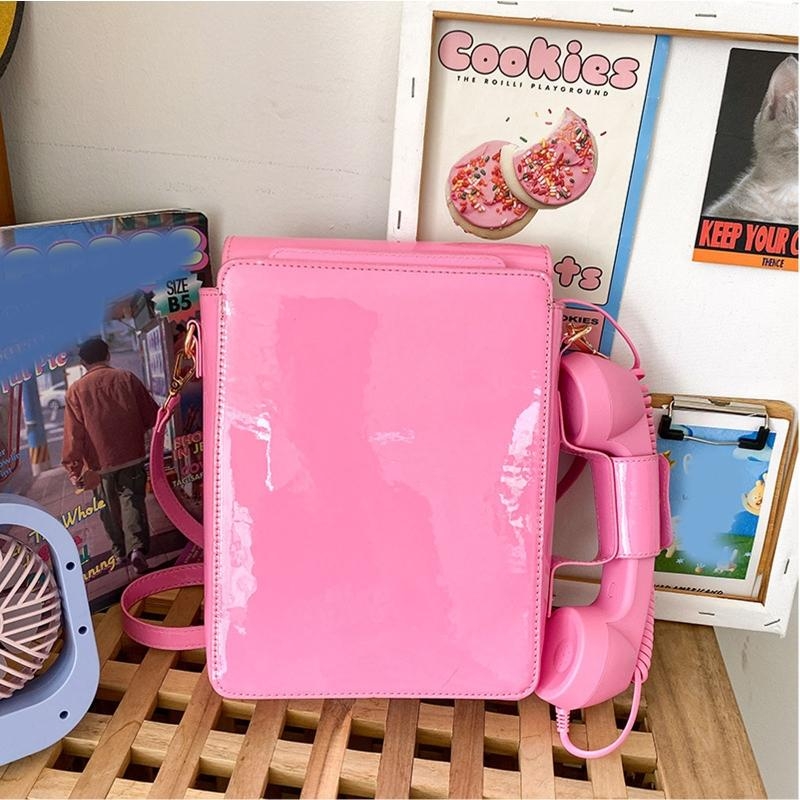 G5AE Women Telephone Shaped Ha - Top Handle Patent Bag review and price
