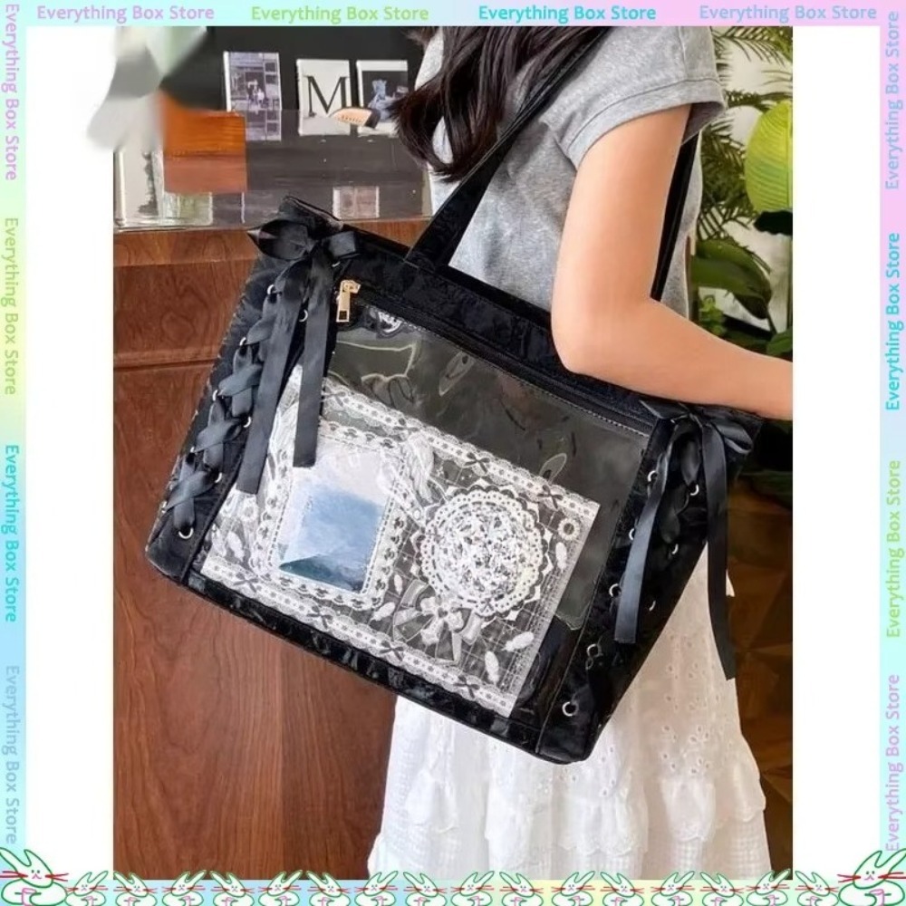 Versatile Fashion Ribbon Itaba - Luxury Tote Bags With Zipper review and price