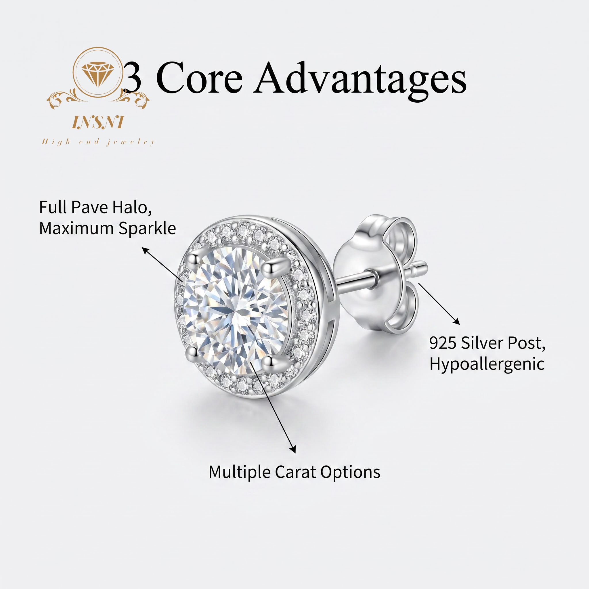 D-color Moissanite Sterling Si - Luxury Bags Affordable review and price