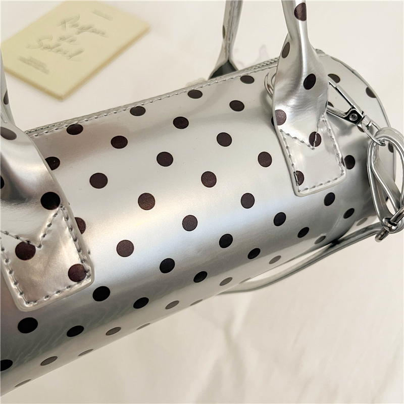Korean Polka Dot Mini Handbag  - Top Handle Patent Bag review and price