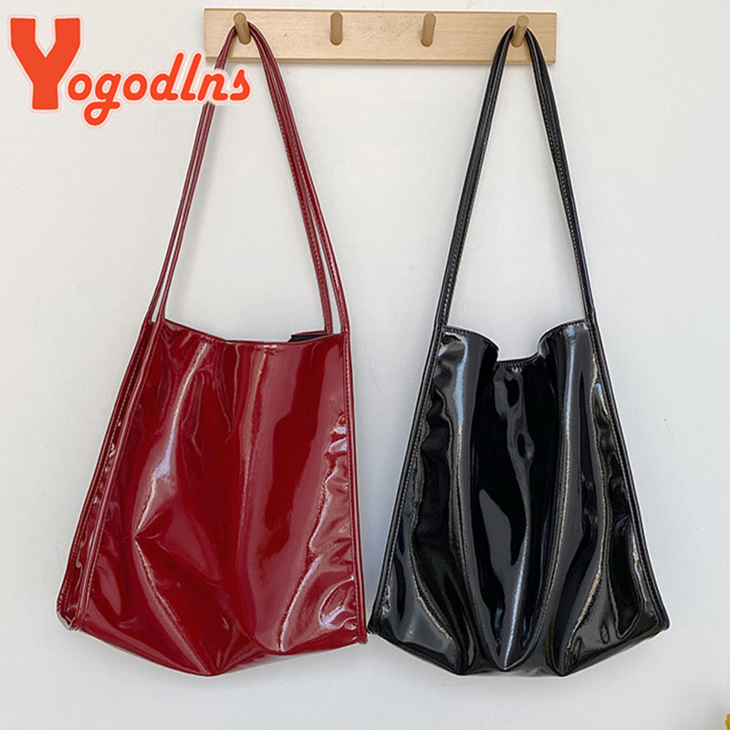 Yogodlns Luxury Patent Leather - Top Handle Patent Bag review and price