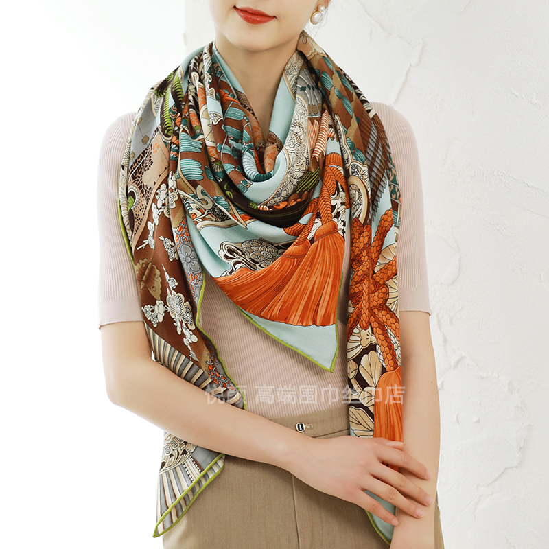 Luxury Designer Silk Wool Scar - Luxury Bags And Accessories review and price