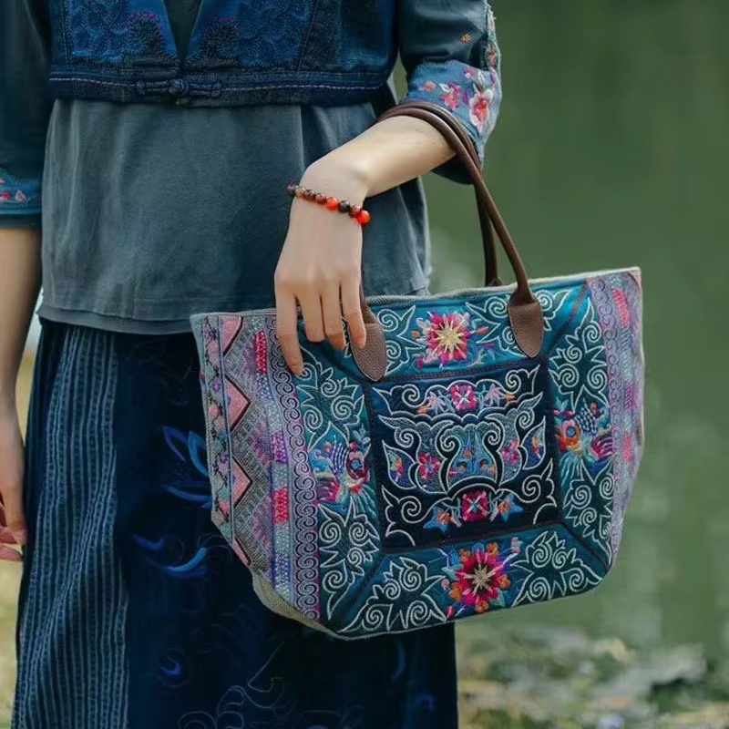 Original embroidered Tote bags - Luxury Bags On Sales review and price